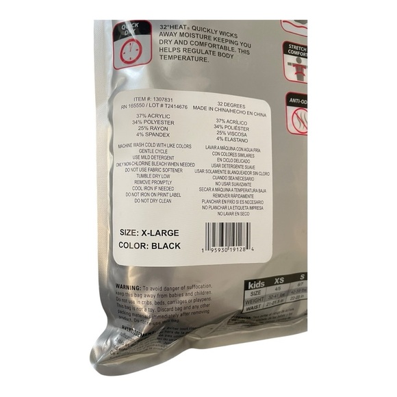 32 Degrees Heat LONG SLEEVE CREW NECK + LEGGING SET Unisex Size: XL (16-18) - Picture 11 of 11